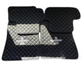 Shelby GT350 Premium Custom Fit Leather Car Floor Mats – Full Set Interior Leather Floor Mats for Cars