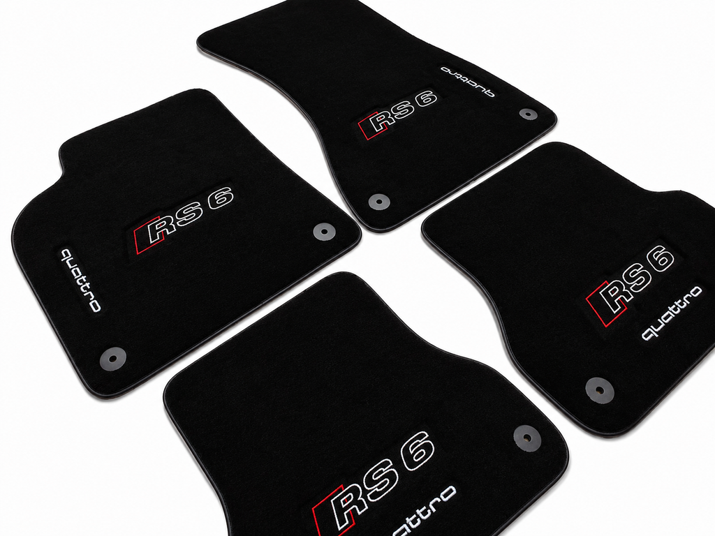 Audi RS6 Premium Custom Fit Carpet Car Floor Mats – Full Set Interior Floor Mats for Cars