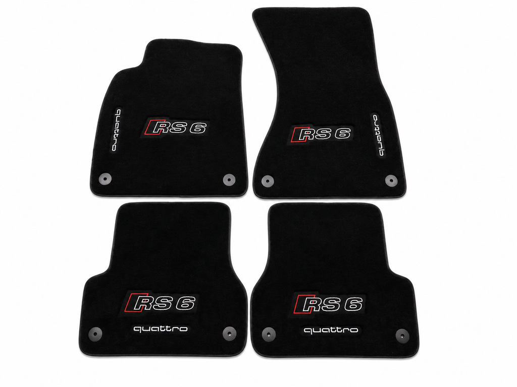 Audi RS6 Premium Custom Fit Carpet Car Floor Mats – Full Set Interior Floor Mats for Cars