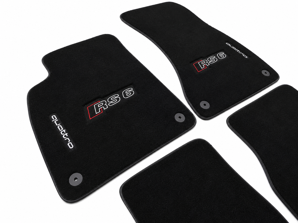 Audi RS6 Premium Custom Fit Carpet Car Floor Mats – Full Set Interior Floor Mats for Cars