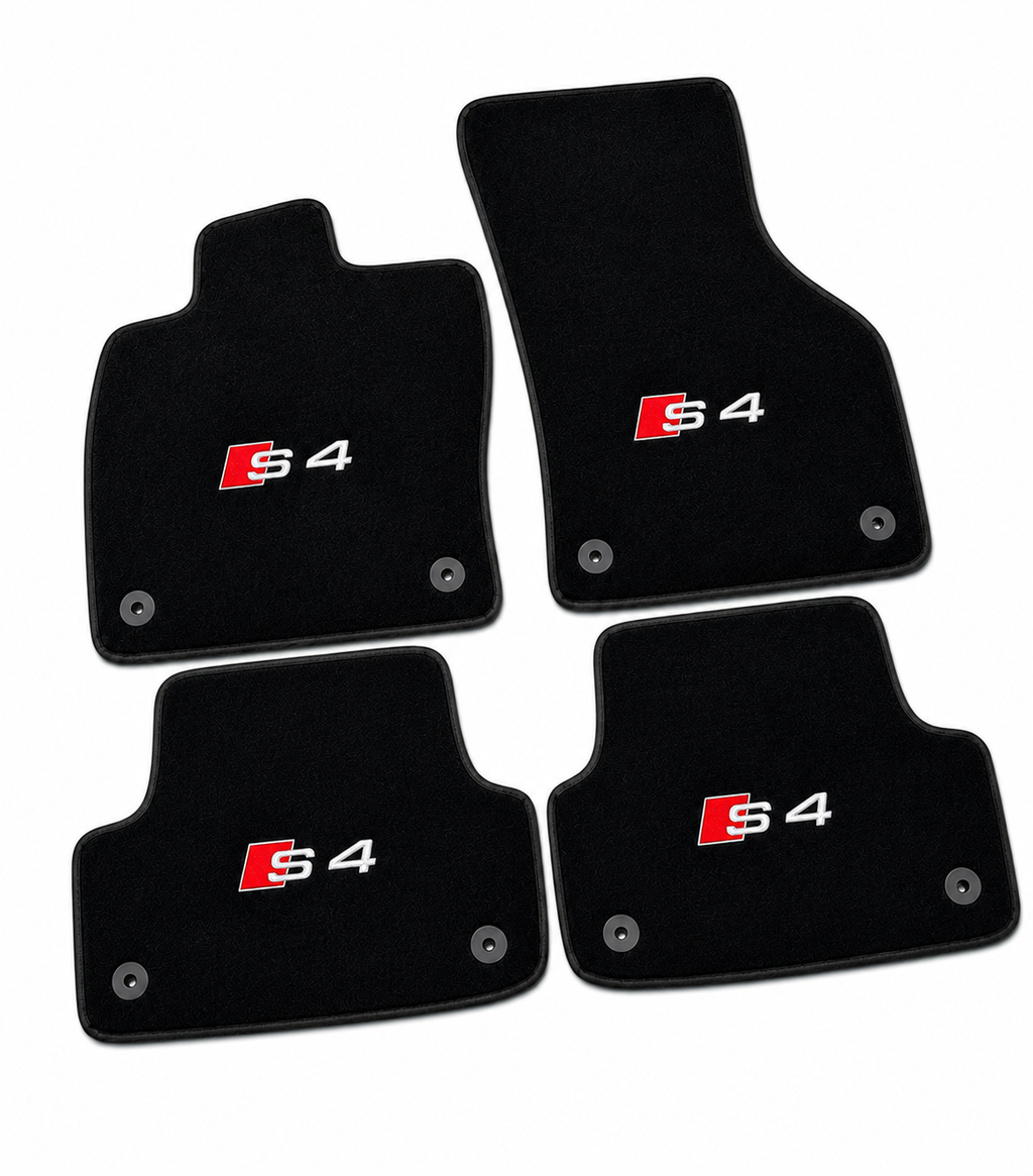 Audi S4 Premium Custom Fit Carpet Car Floor Mats – Full Set Interior Floor Mats for Cars
