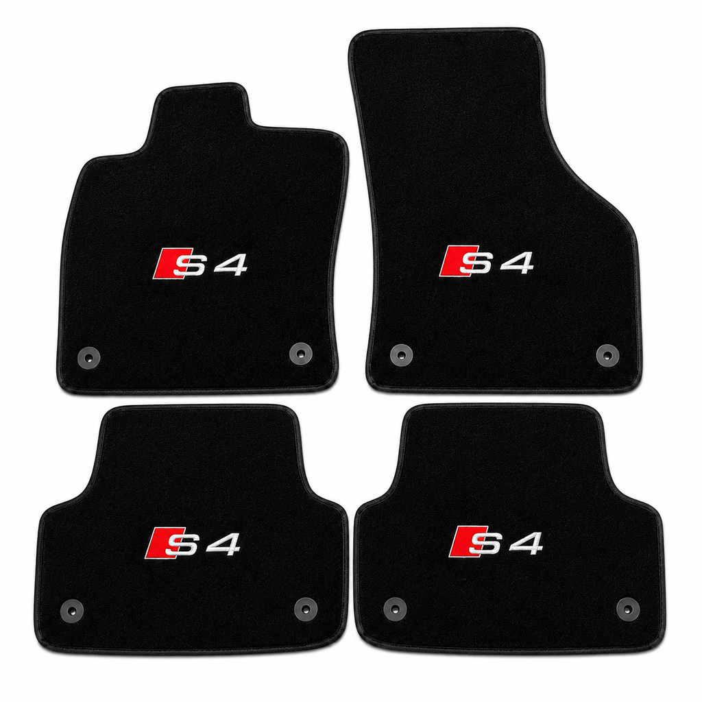 Audi S4 Premium Custom Fit Carpet Car Floor Mats – Full Set Interior Floor Mats for Cars