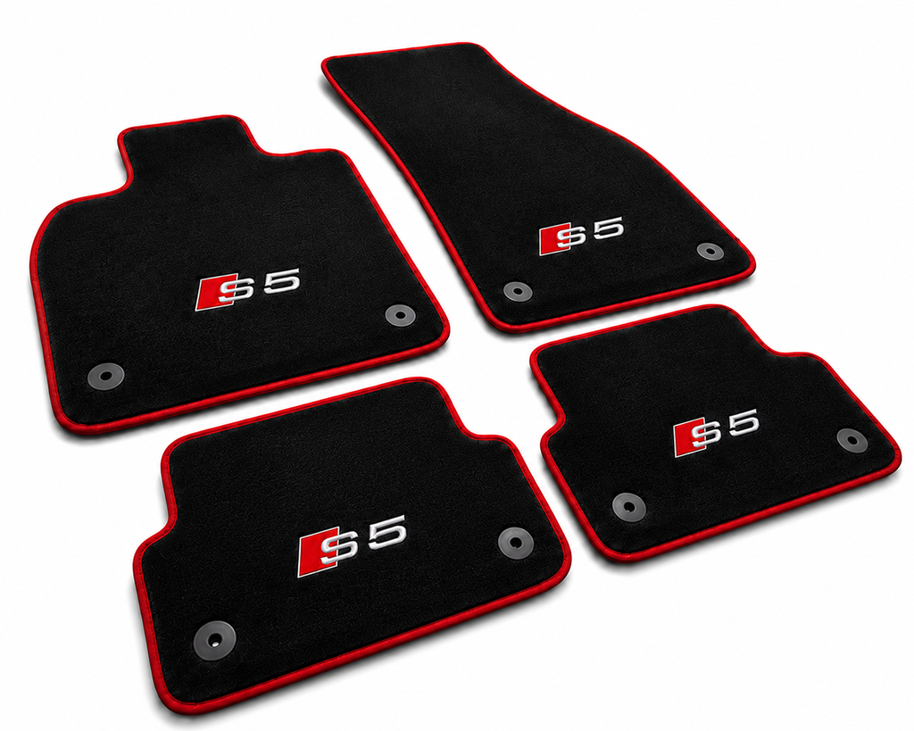 Audi S5 Premium Custom Fit Carpet Car Floor Mats – Full Set Interior Floor Mats for Cars