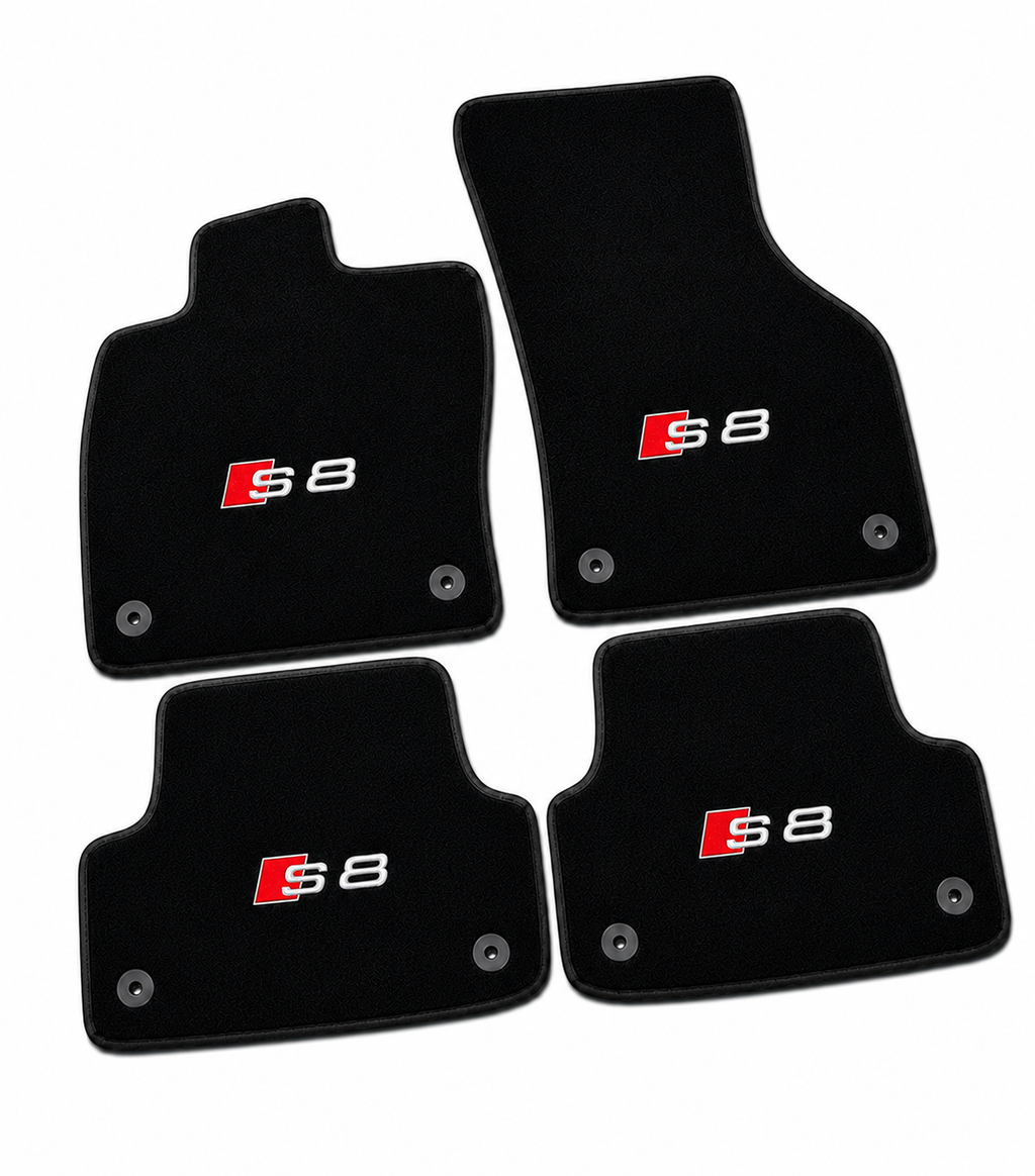 Audi S8 Premium Custom Fit Carpet Car Floor Mats – Full Set Interior Floor Mats for Cars