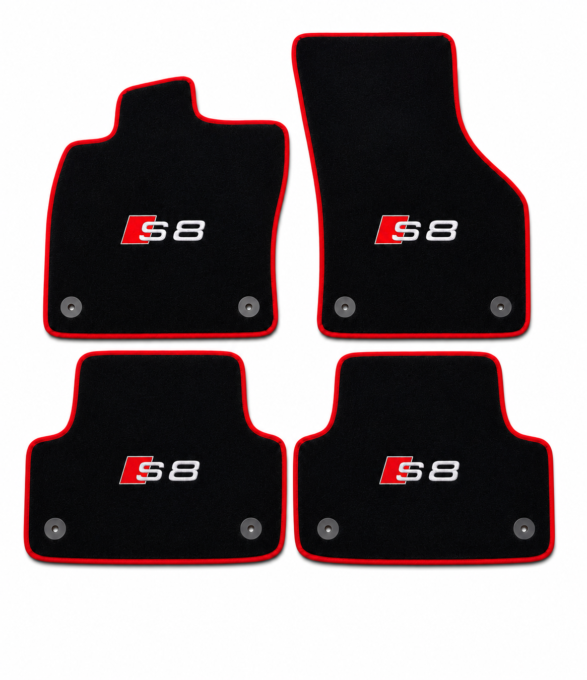 Audi S8 Premium Custom Fit Carpet Car Floor Mats – Full Set Interior Floor Mats for Cars