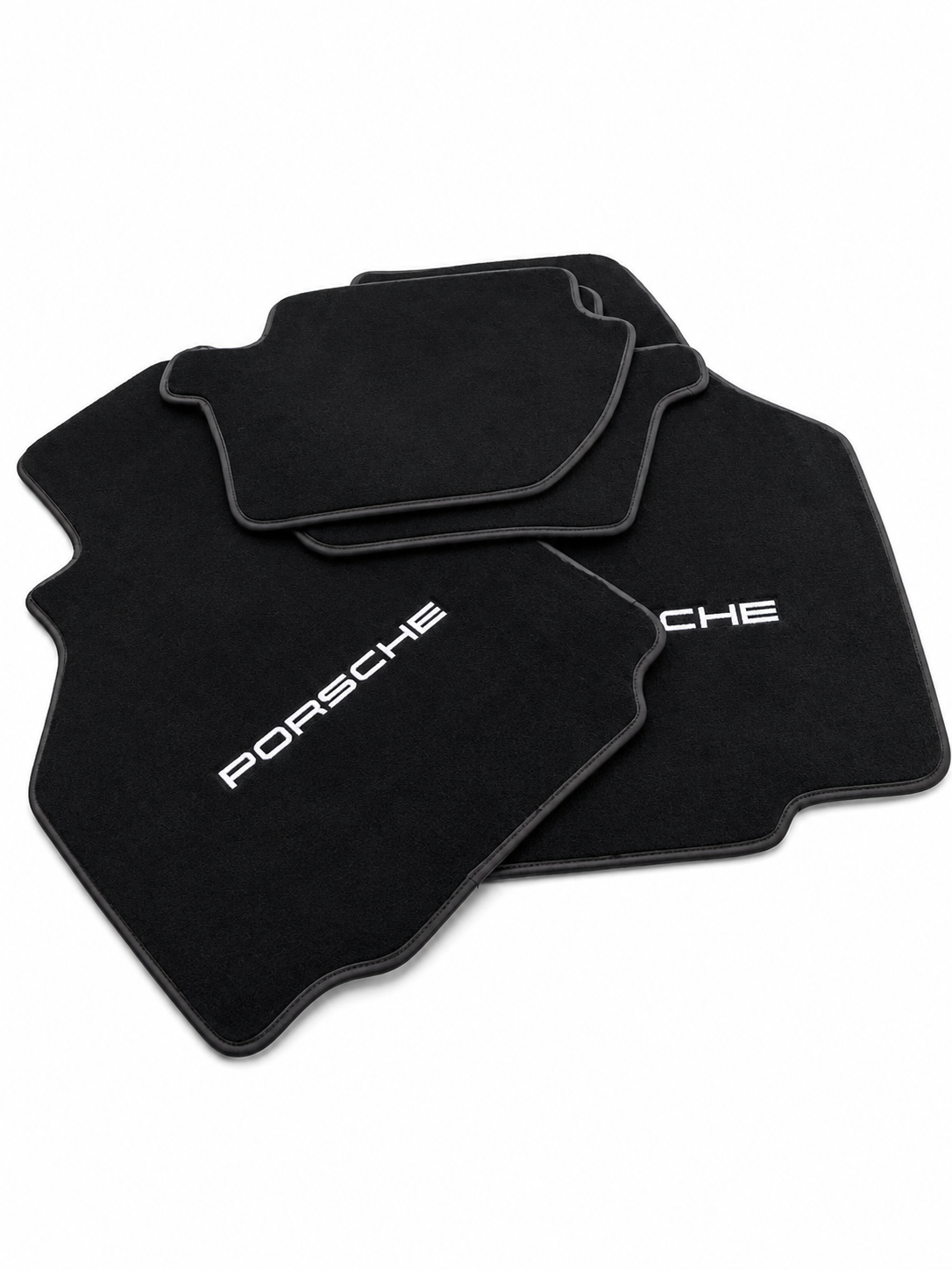 PORSCHE Premium Custom Fit Carpet Car Floor Mats – Full Set Interior Floor Mats for Cars