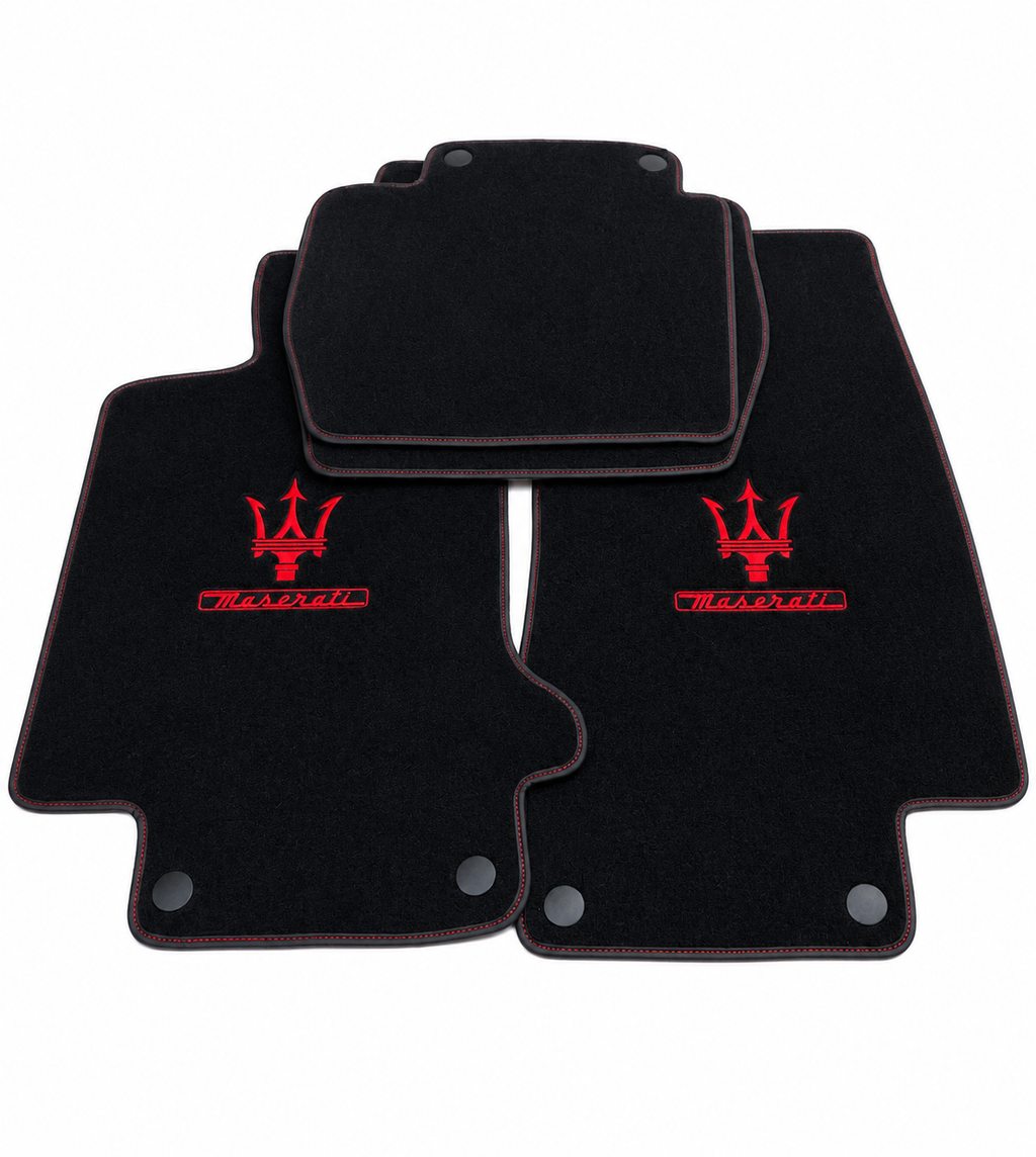 Maserati Premium Custom Fit Carpet Car Floor Mats – Full Set Interior Floor Mats for Cars