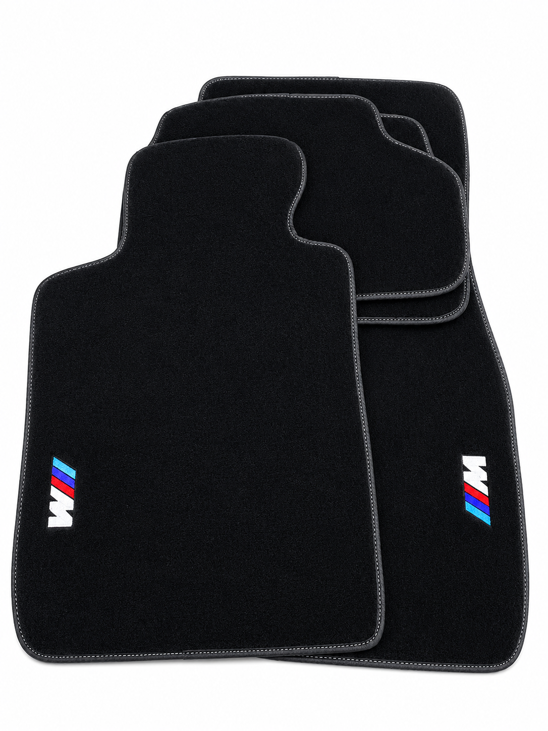 BMW M Premium Custom Fit Carpet Car Floor Mats – Full Set Interior Floor Mats for Cars
