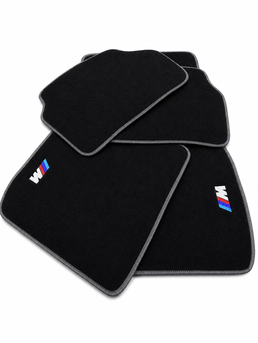 BMW M Premium Custom Fit Carpet Car Floor Mats – Full Set Interior Floor Mats for Cars
