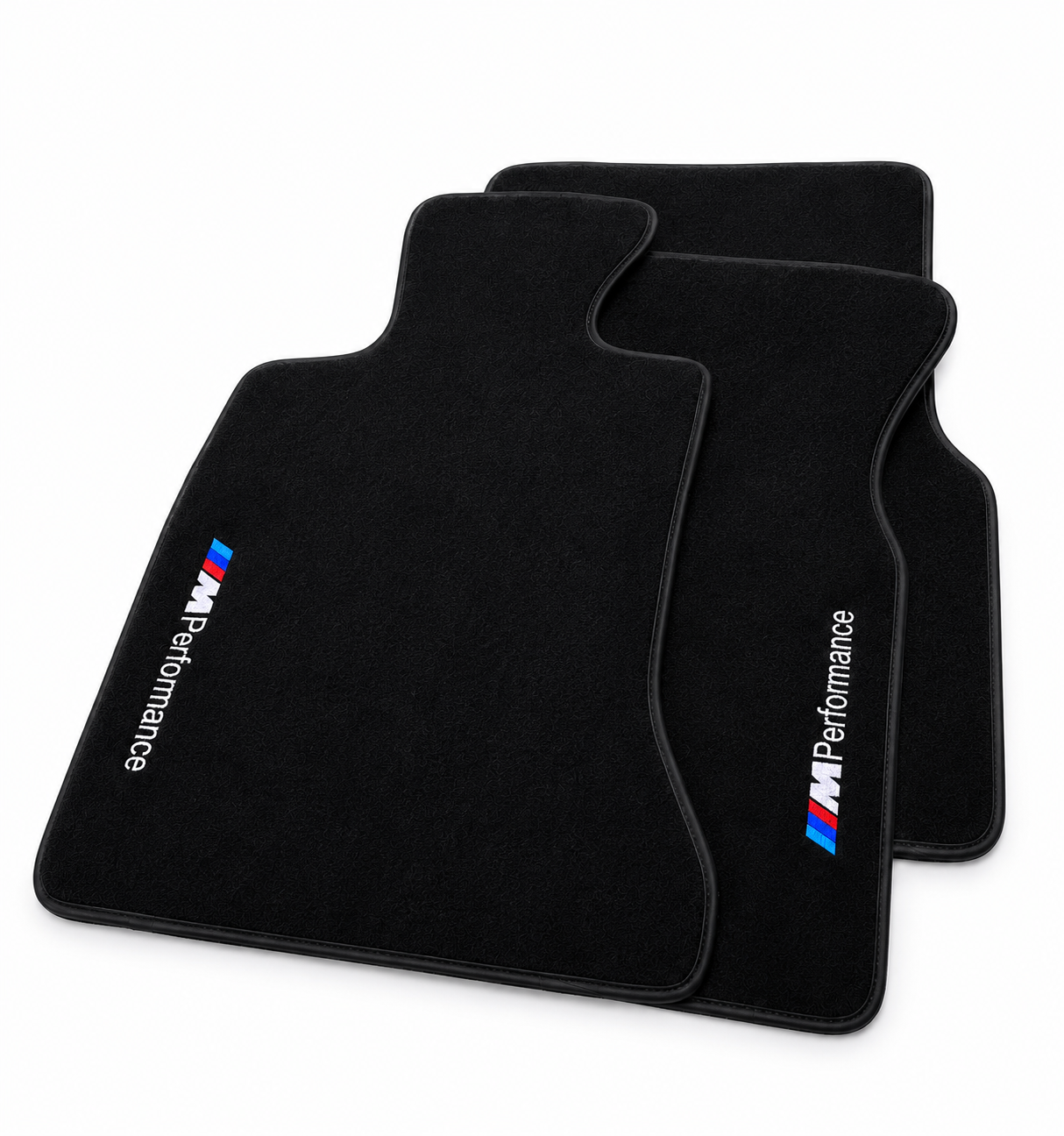 BMW M Performance Premium Custom Fit Carpet Car Floor Mats – Full Set Interior Floor Mats for Cars