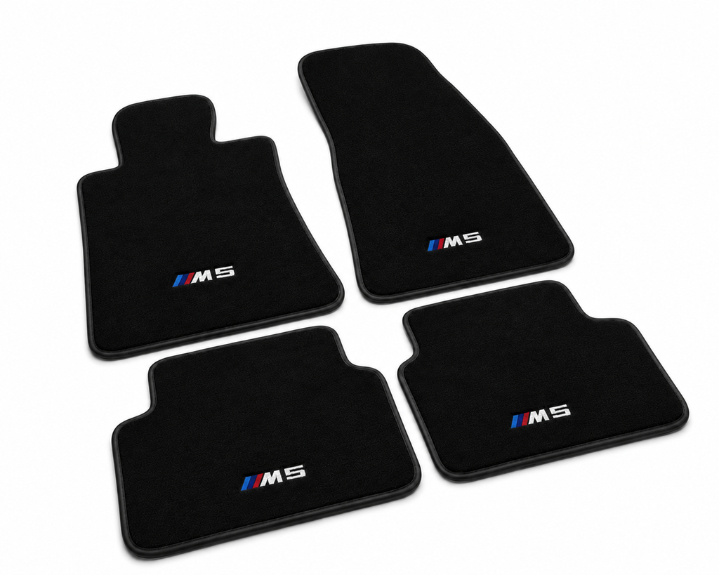 BMW M5 Premium Custom Fit Carpet Car Floor Mats – Full Set Interior Floor Mats for Cars