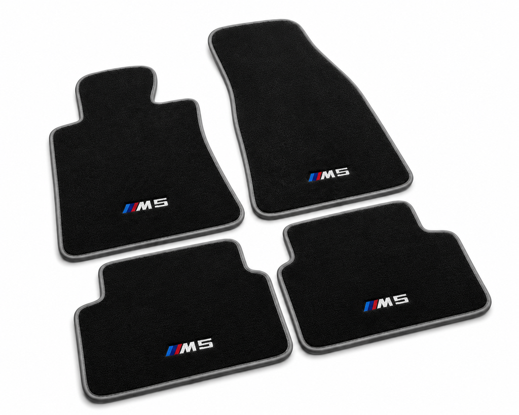 BMW M5 Premium Custom Fit Carpet Car Floor Mats – Full Set Interior Floor Mats for Cars