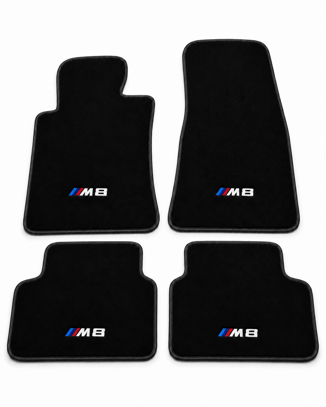 BMW M8 Premium Custom Fit Carpet Car Floor Mats – Full Set Interior Floor Mats for Cars