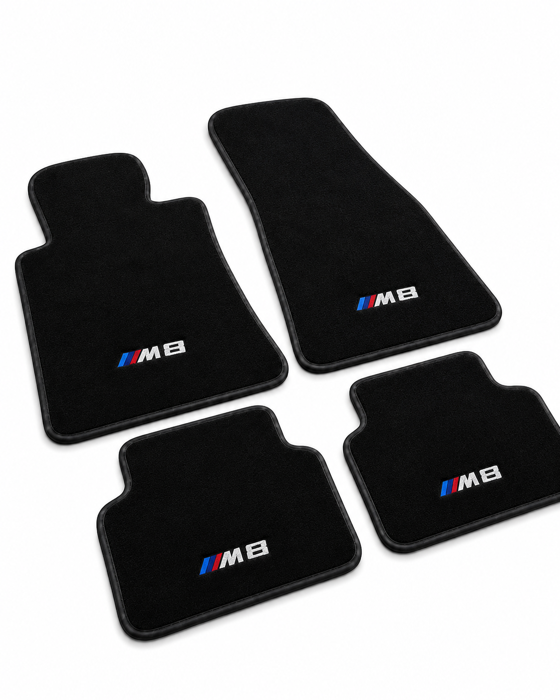 BMW M8 Premium Custom Fit Carpet Car Floor Mats – Full Set Interior Floor Mats for Cars