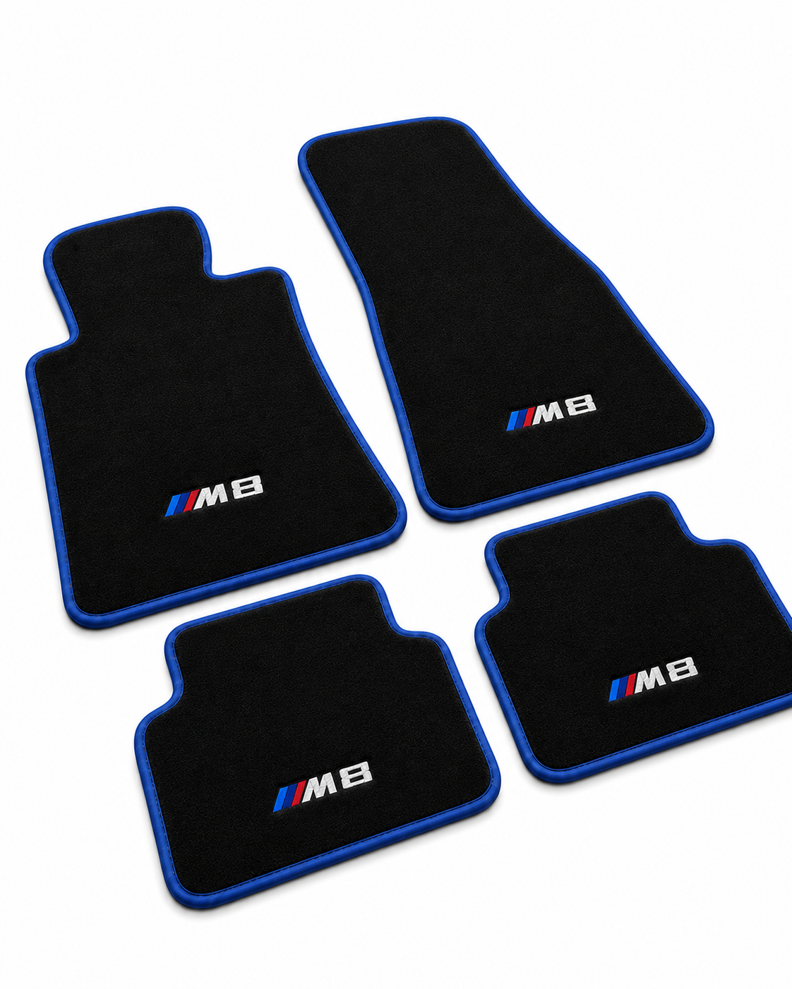 BMW M8 Premium Custom Fit Carpet Car Floor Mats – Full Set Interior Floor Mats for Cars