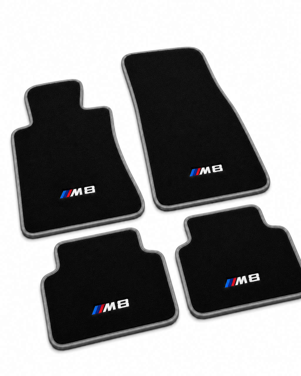 BMW M8 Premium Custom Fit Carpet Car Floor Mats – Full Set Interior Floor Mats for Cars