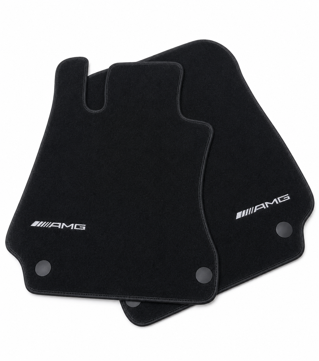 Mercedes Benz AMG Premium Custom Fit Carpet Car Floor Mats – Full Set Interior Floor Mats for Cars