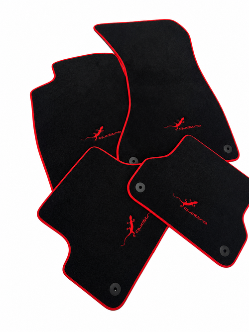 Audi Quattro Custom Fit Carpet Car Floor Mats – Full Set Interior Floor Mats for Cars