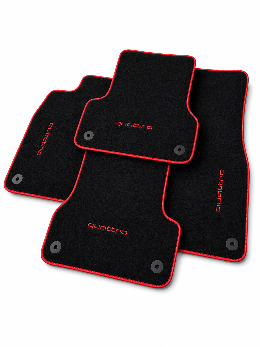 Audi Quattro Premium Custom Fit Carpet Car Floor Mats – Full Set Interior Floor Mats for Cars