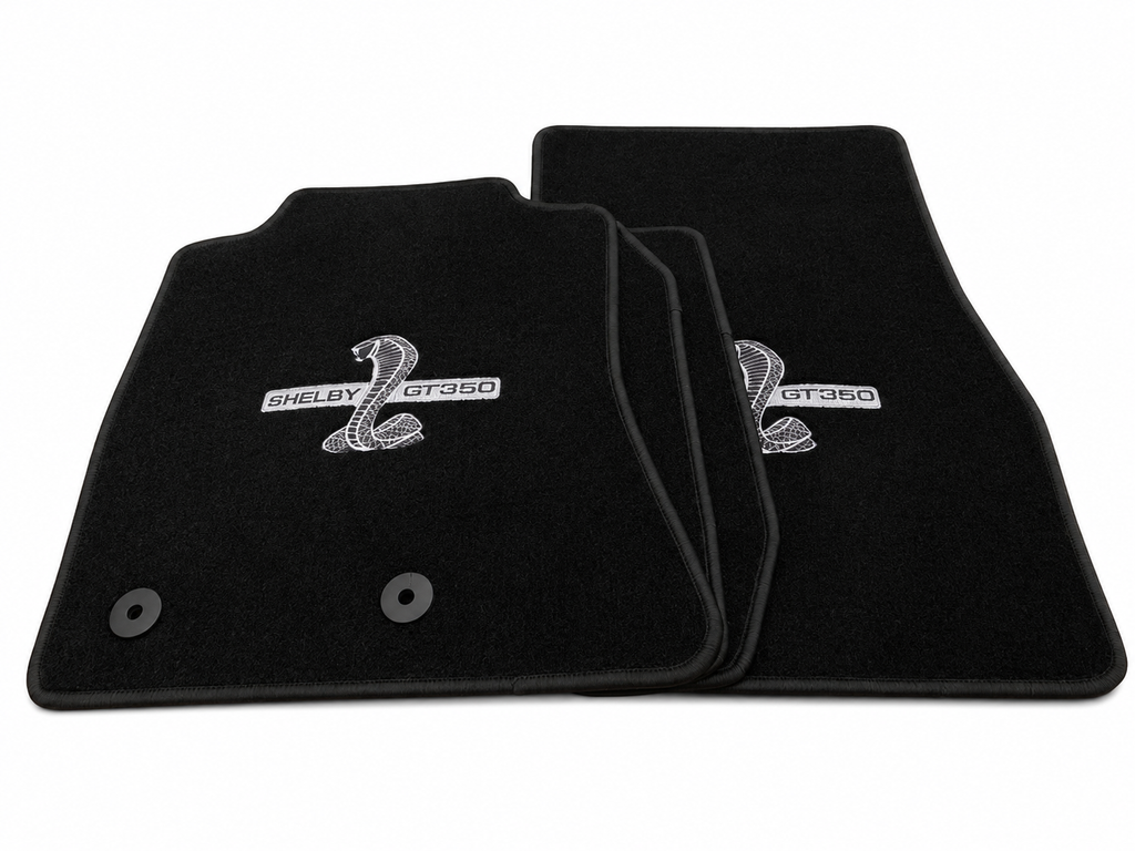 Shelby GT350 Premium Custom Fit Carpet Car Floor Mats – Full Set Interior Floor Mats for Cars