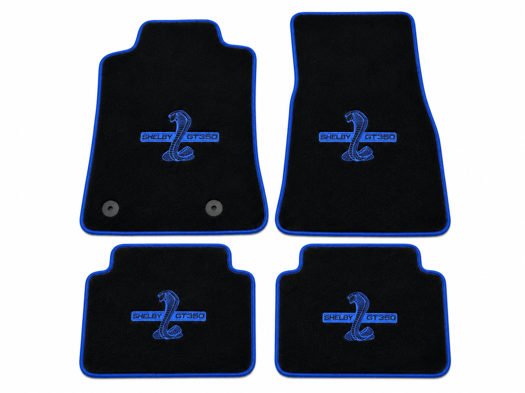 Shelby GT350 Premium Custom Fit Carpet Car Floor Mats – Full Set Interior Floor Mats for Cars