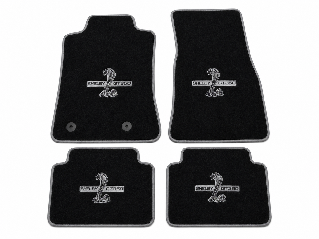 Shelby GT350 Premium Custom Fit Carpet Car Floor Mats – Full Set Interior Floor Mats for Cars