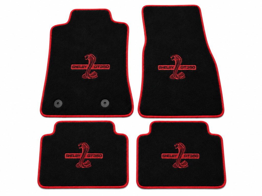 Shelby GT350 Premium Custom Fit Carpet Car Floor Mats – Full Set Interior Floor Mats for Cars