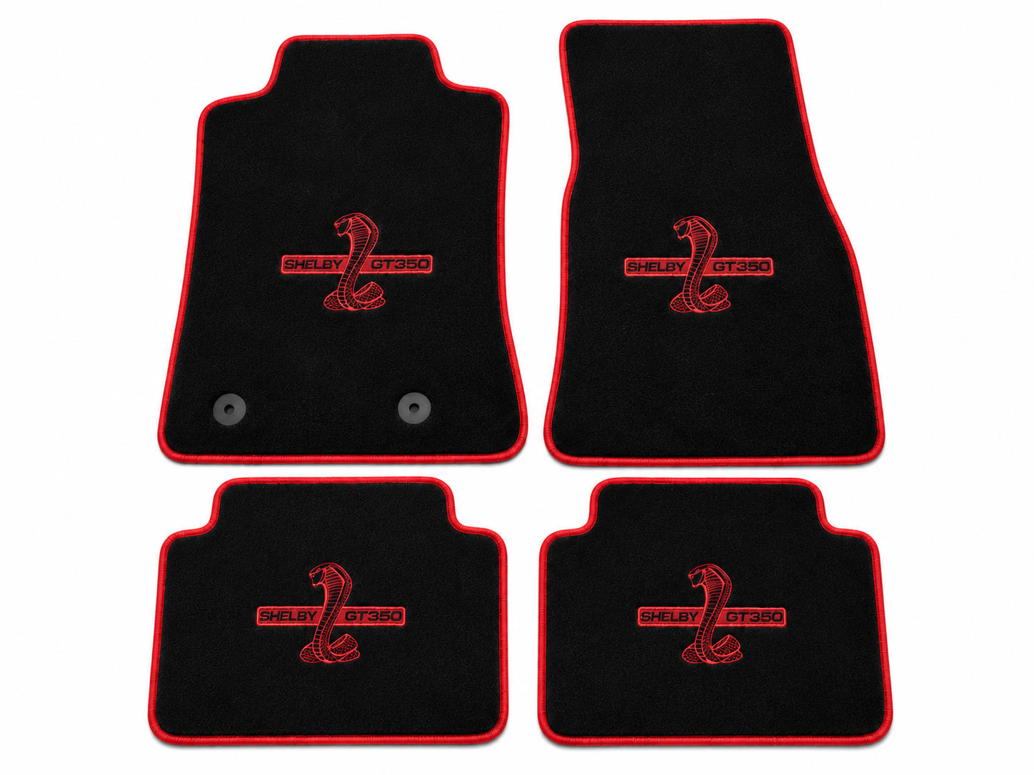 Shelby GT350 Premium Custom Fit Carpet Car Floor Mats – Full Set Interior Floor Mats for Cars