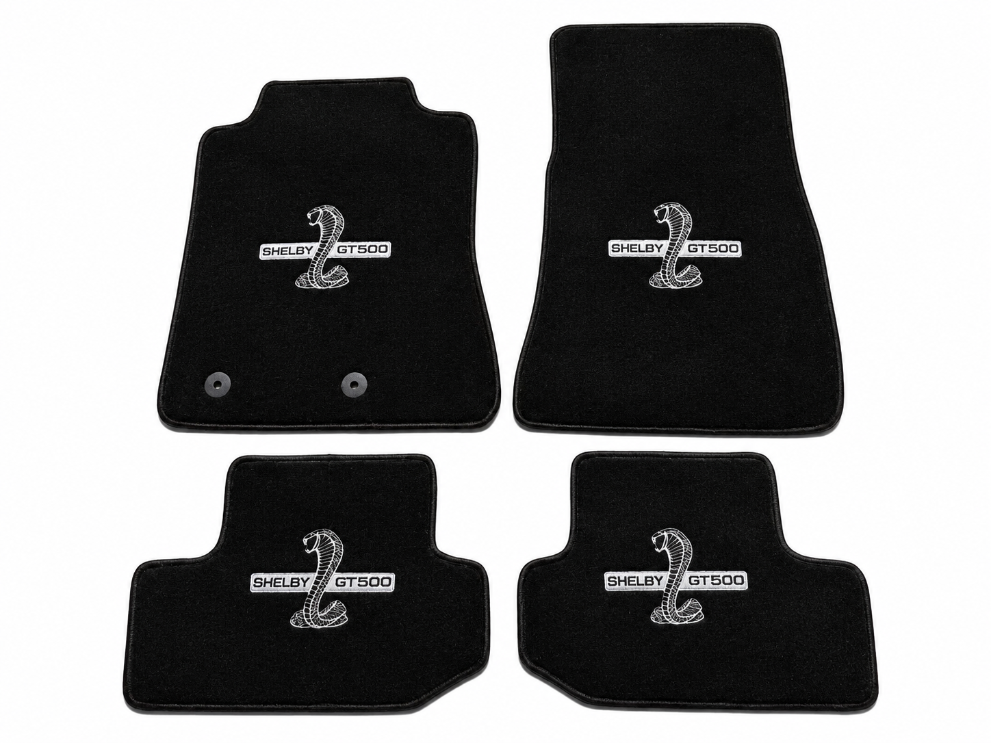 Shelby GT500 Premium Custom Fit Carpet Car Floor Mats – Full Set Interior Floor Mats for Cars