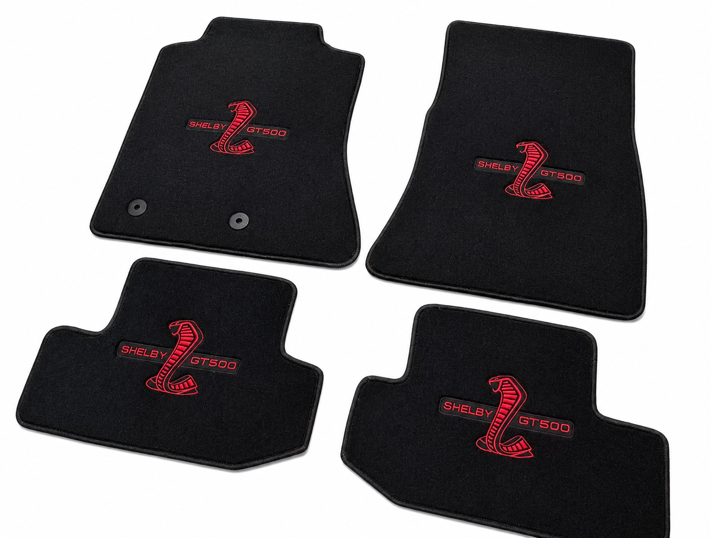 Shelby GT500 Premium Custom Fit Carpet Car Floor Mats – Full Set Interior Floor Mats for Cars