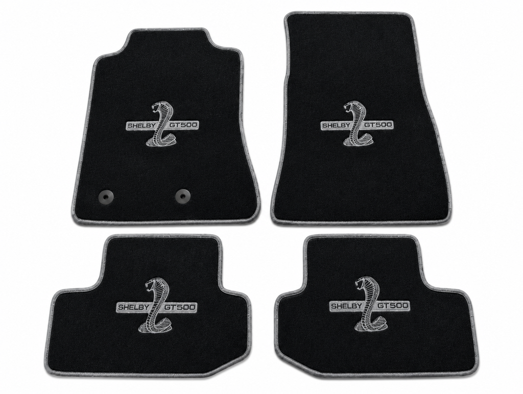 Shelby GT500 Premium Custom Fit Carpet Car Floor Mats – Full Set Interior Floor Mats for Cars