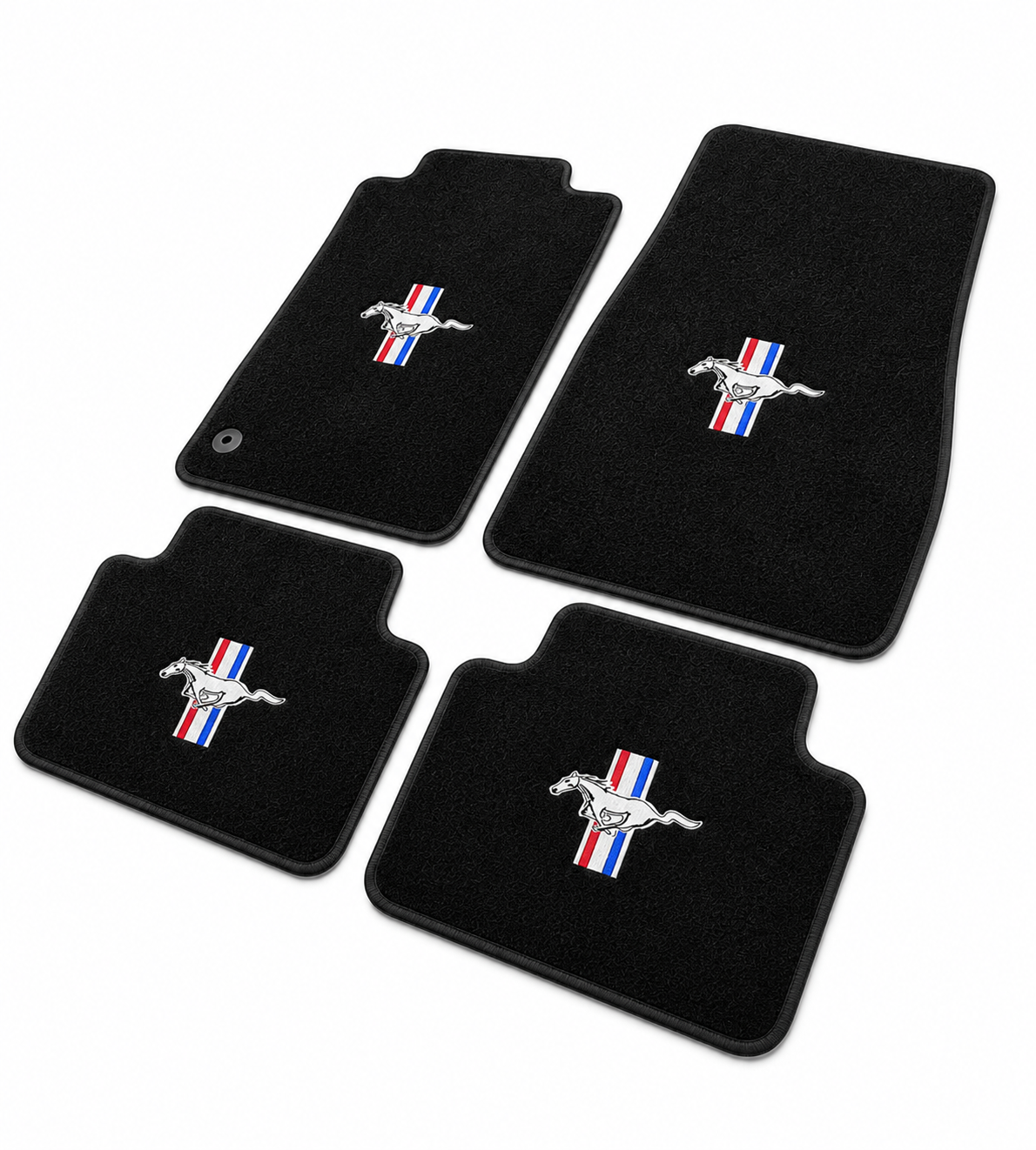 MUSTANG Premium Custom Fit Carpet Car Floor Mats – Full Set Interior Floor Mats for Cars