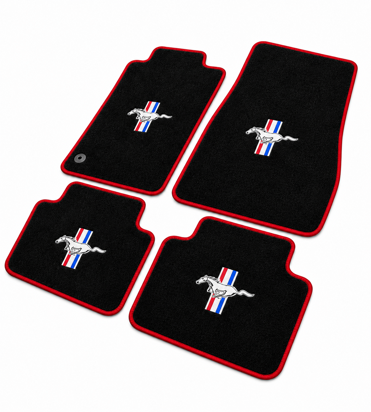 MUSTANG Premium Custom Fit Carpet Car Floor Mats – Full Set Interior Floor Mats for Cars