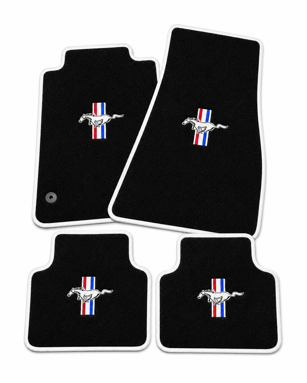 MUSTANG Premium Custom Fit Carpet Car Floor Mats – Full Set Interior Floor Mats for Cars