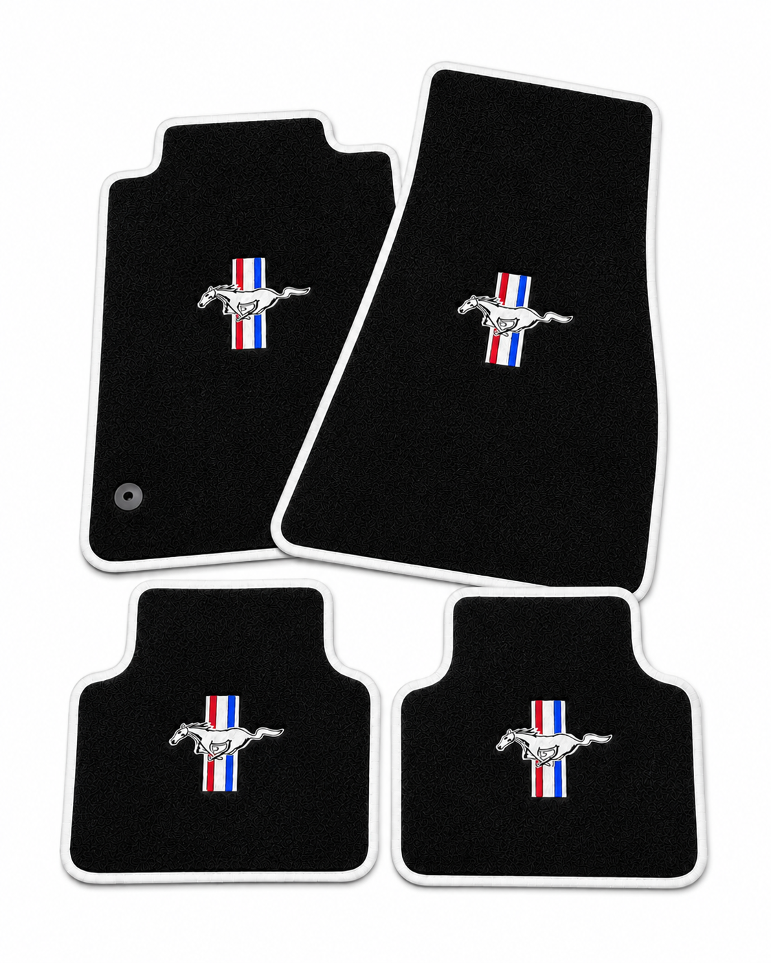 MUSTANG Premium Custom Fit Carpet Car Floor Mats – Full Set Interior Floor Mats for Cars