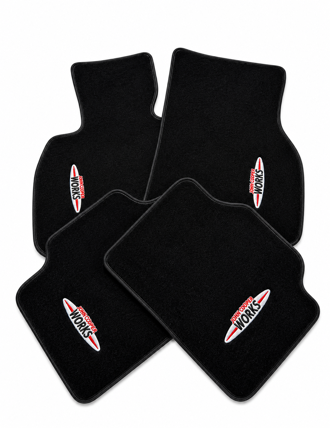 Mini John Cooper Works Premium Custom Fit Carpet Car Floor Mats – Full Set Interior Floor Mats for Cars