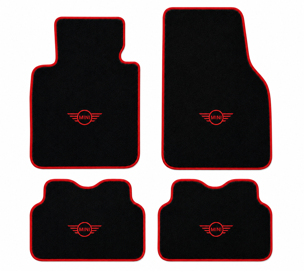 Mini Cooper Premium Custom Fit Carpet Car Floor Mats – Full Set Interior Floor Mats for Cars