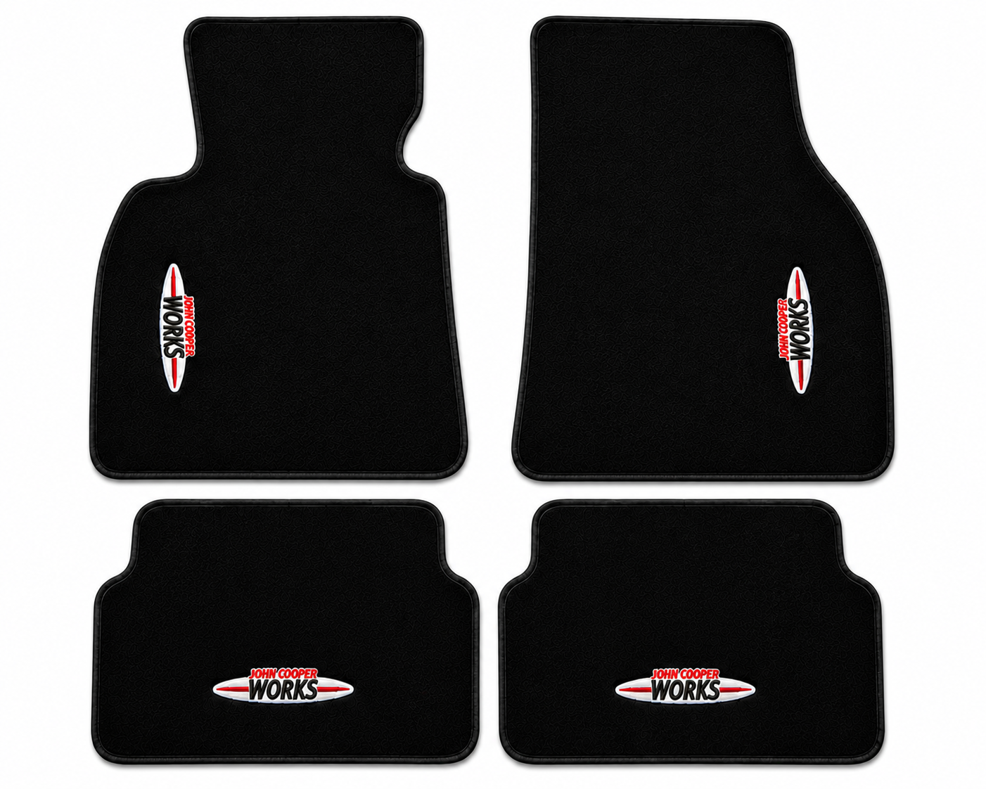 Mini John Cooper Works Premium Custom Fit Carpet Car Floor Mats – Full Set Interior Floor Mats for Cars