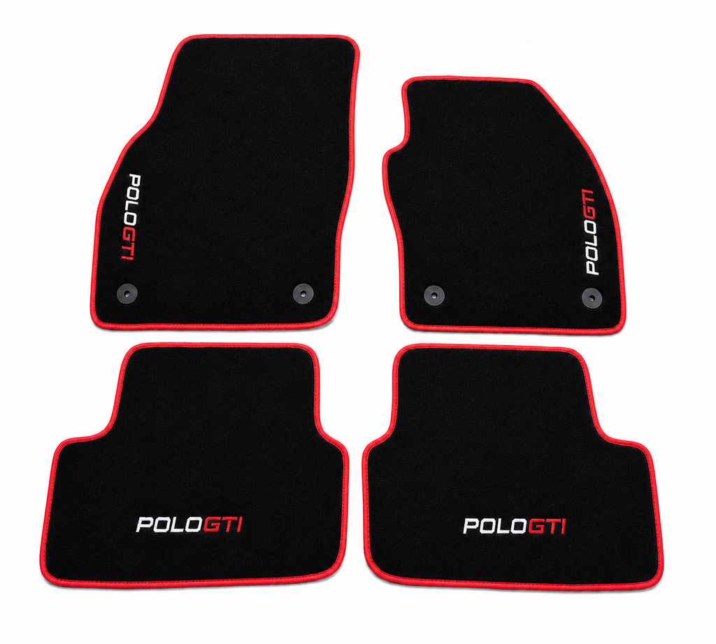 Volkswagen Polo GTI Premium Custom Fit Carpet Car Floor Mats – Full Set Interior Floor Mats for Cars
