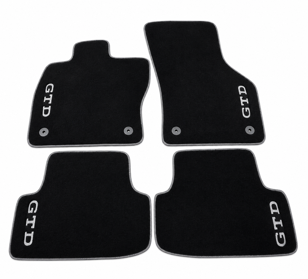 Volkswagen Golf GTD Premium Custom Fit Carpet Car Floor Mats – Full Set Interior Floor Mats for Cars