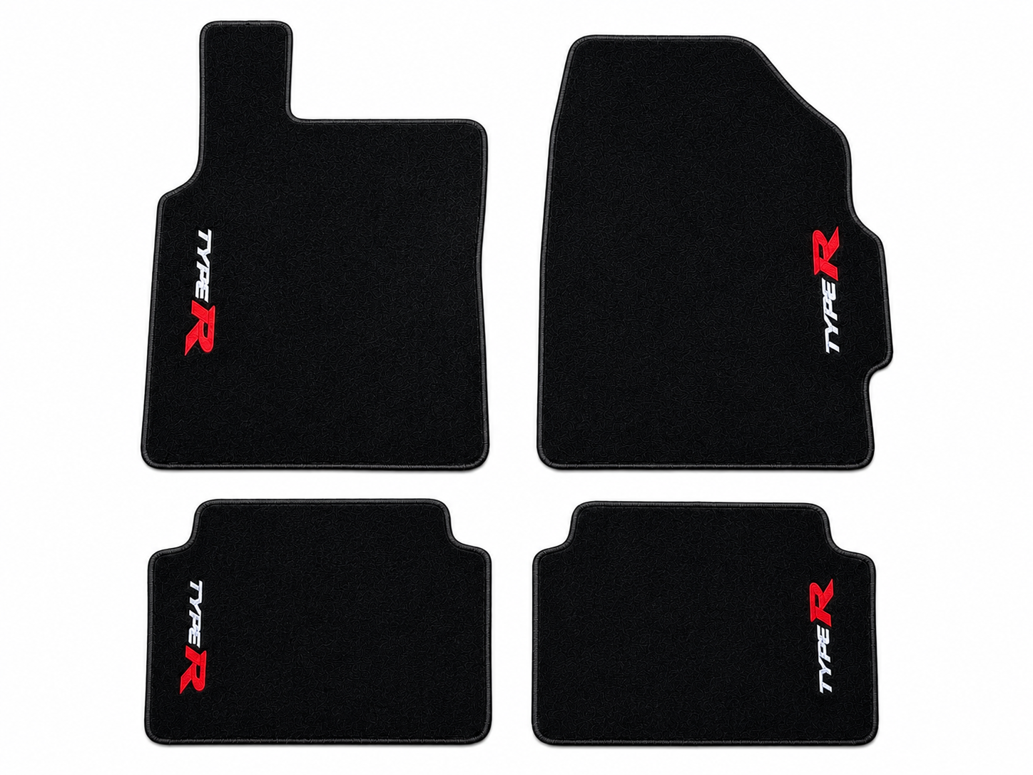 Honda Type-R Premium Custom Fit Carpet Car Floor Mats – Full Set Interior Floor Mats for Cars
