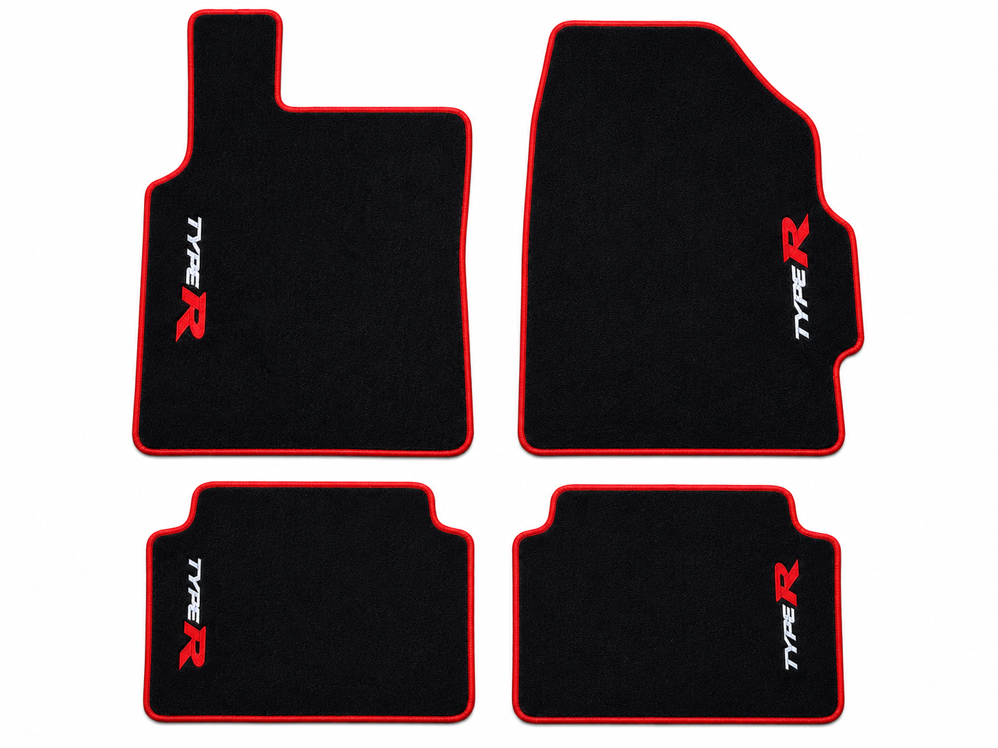 Honda Type-R Premium Custom Fit Carpet Car Floor Mats – Full Set Interior Floor Mats for Cars