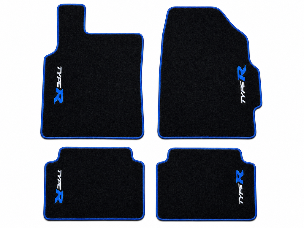Honda Type-R Premium Custom Fit Carpet Car Floor Mats – Full Set Interior Floor Mats for Cars