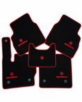 BRABUS Premium Custom Fit Carpet Car Floor Mats – Full Set Interior Floor Mats for Cars