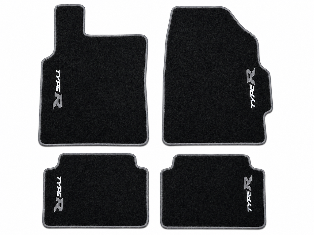Honda Type-R Premium Custom Fit Carpet Car Floor Mats – Full Set Interior Floor Mats for Cars