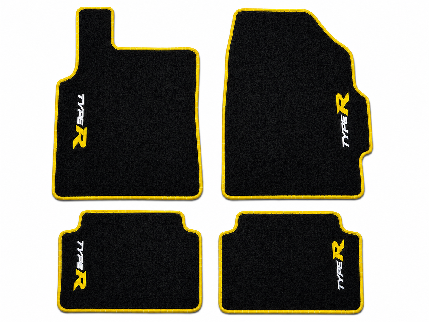 Honda Type-R Premium Custom Fit Carpet Car Floor Mats – Full Set Interior Floor Mats for Cars