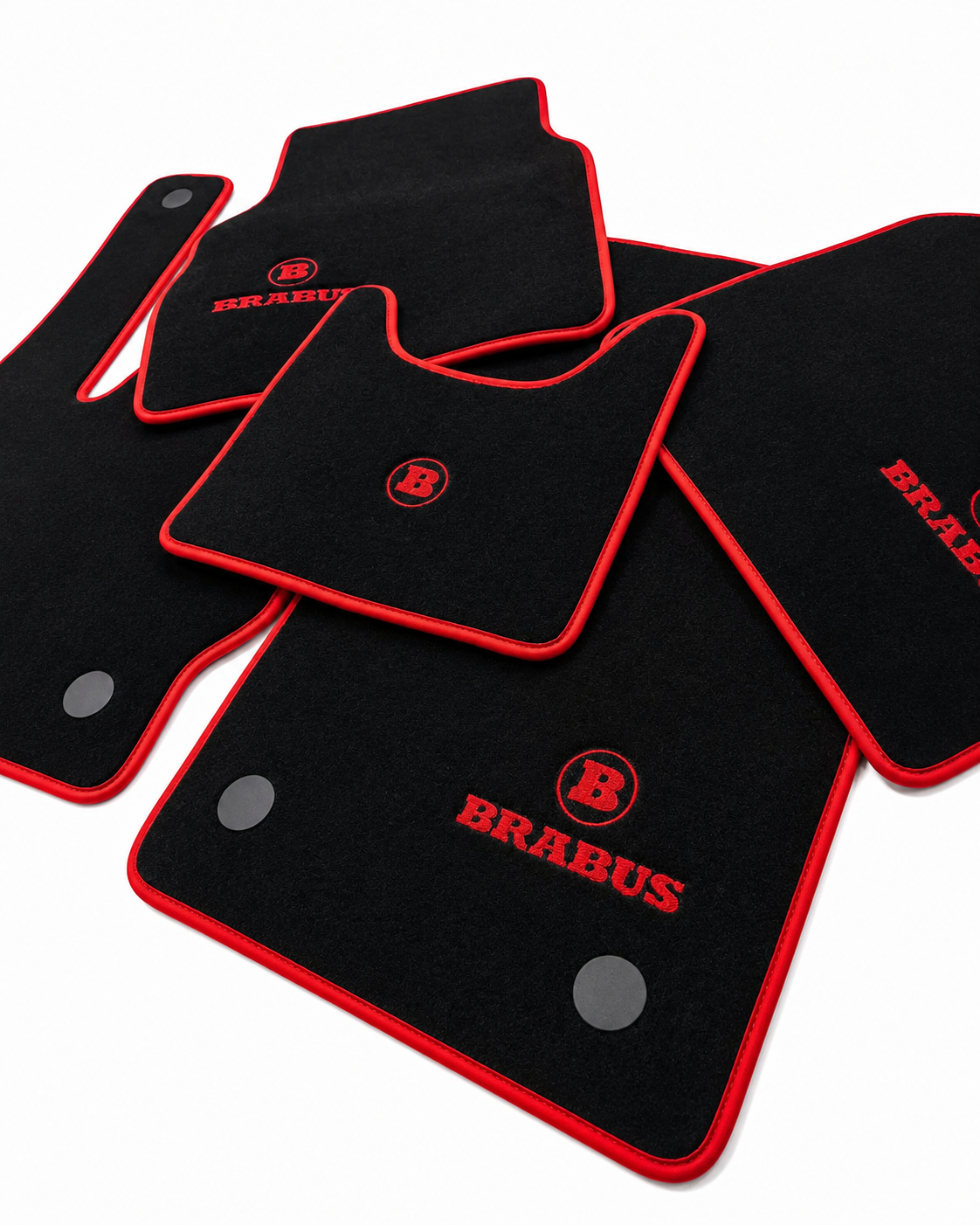BRABUS Premium Custom Fit Carpet Car Floor Mats – Full Set Interior Floor Mats for Cars