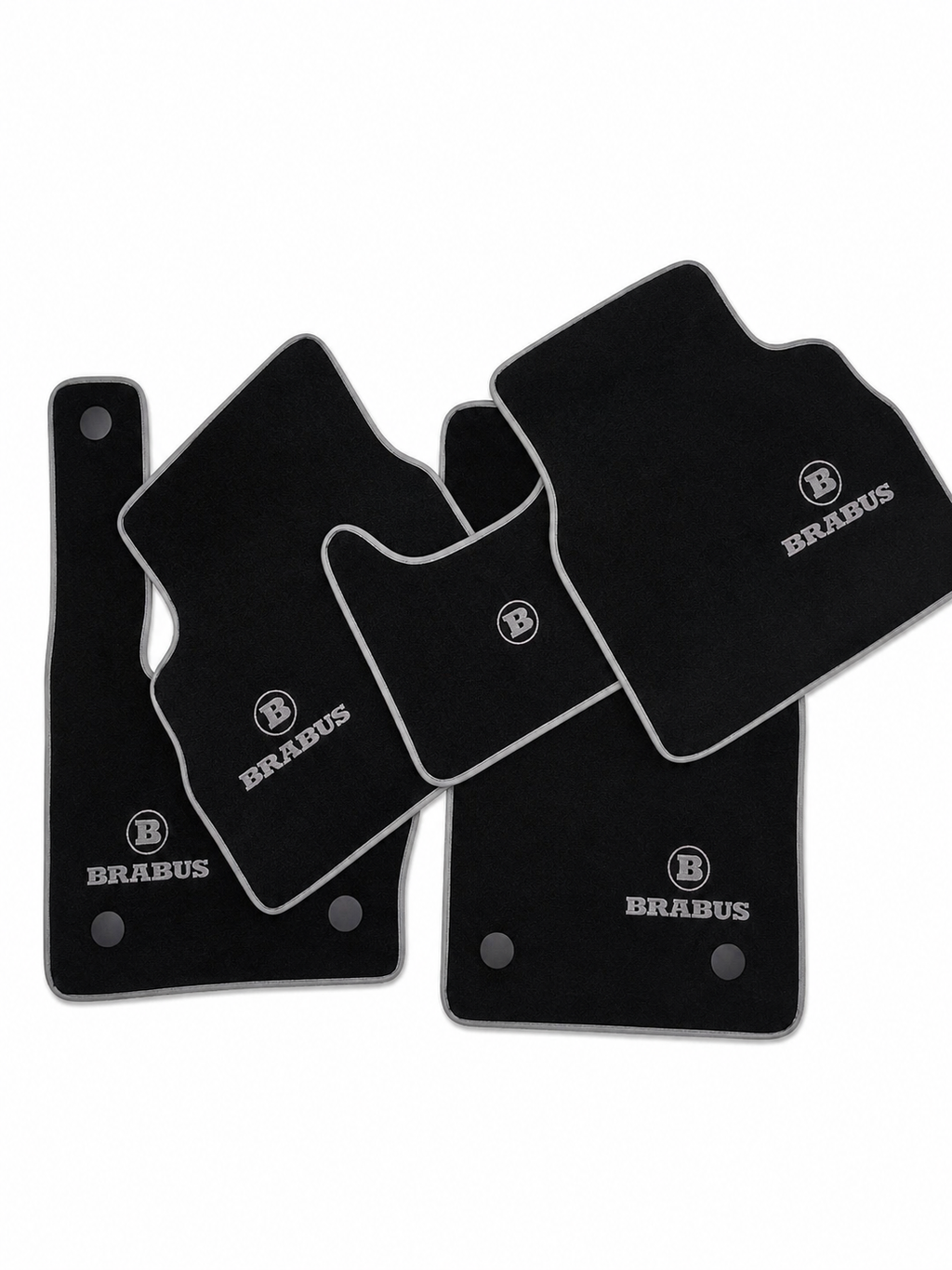 BRABUS Premium Custom Fit Carpet Car Floor Mats – Full Set Interior Floor Mats for Cars