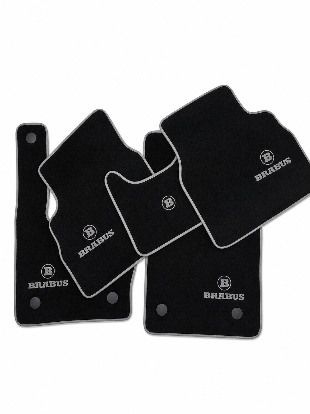 BRABUS Premium Custom Fit Carpet Car Floor Mats – Full Set Interior Floor Mats for Cars