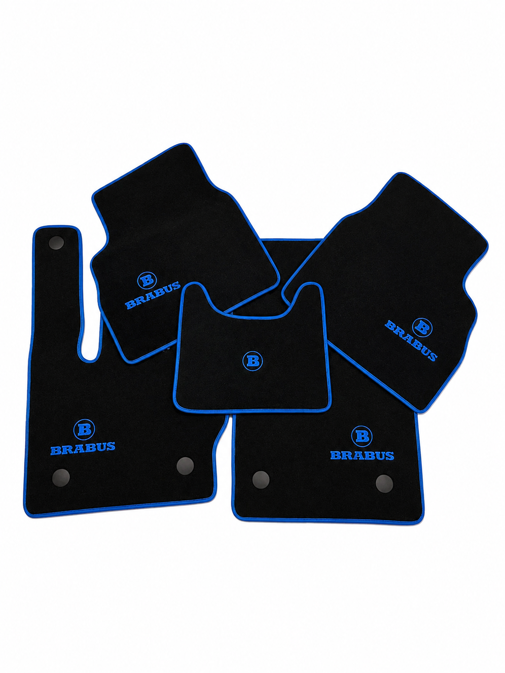 BRABUS Premium Custom Fit Carpet Car Floor Mats – Full Set Interior Floor Mats for Cars